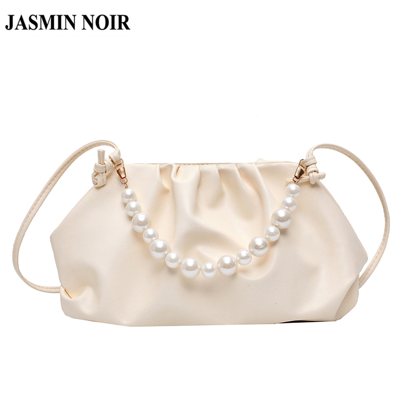 Túi Đeo Chéo JASMIN NOIR Đính Ngọc Trai Giả Thời Trang Nữ Sang Trọng