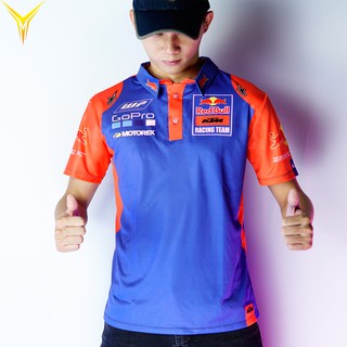 Áo thun redbull xanh cam có cổ t-shirt racing team - bảo hành bung tróc vĩnh viễn