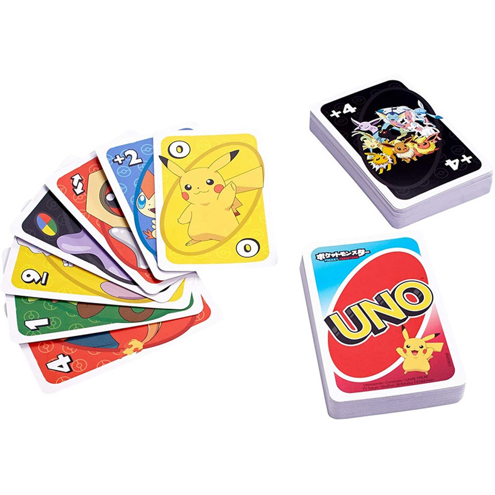 Bộ Bài Uno Chủ Đề Pokemon Thú Vị Uno Naruto Skipbo Classic Harry Potter BTS