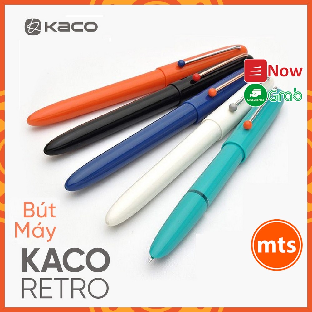 Bút máy Kaco Retro 6 màu Kèm Hộp đựng, 2 Ống mực, 1 Ống bơm mực cao cấp chính hãng - Minh Tín Shop