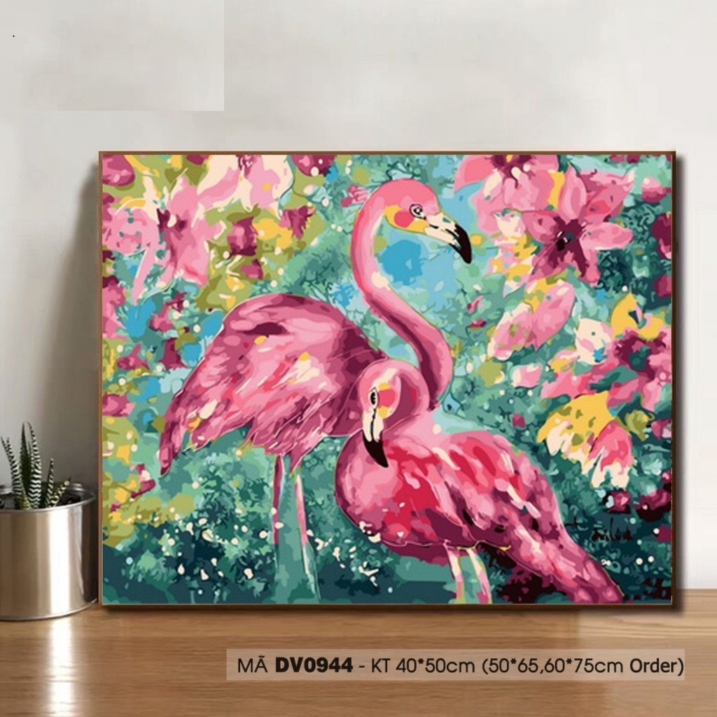 Tranh sơn dầu số hóa rẻ,đẹp-tranh tô màu theo số- tranh 3 cô gái cổ đại, Tặng khăn,khung gỗ 40x50-Moonshop-T1