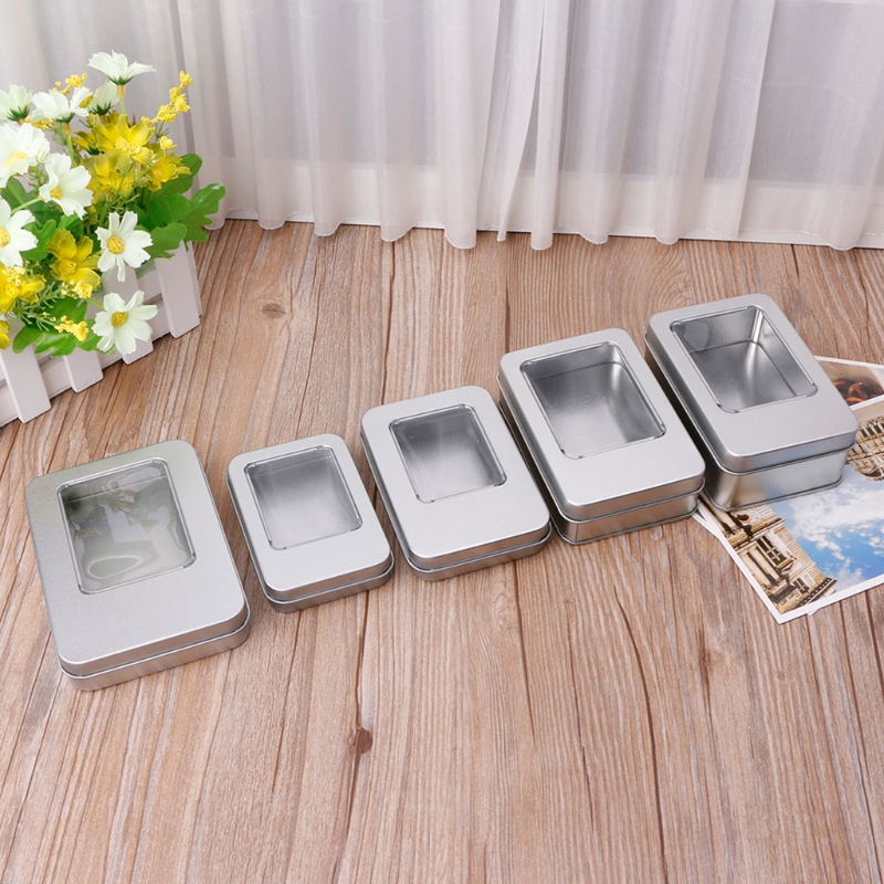 Hộp Thiếc Đựng Đồ Hình Chữ Nhật