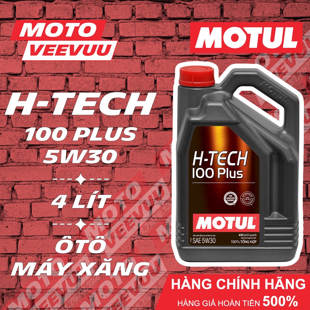 Dầu nhớt xe ô tô MOTUL H-Tech 100 Plus 5W30 4 Lít ĐỘNG CƠ XĂNG