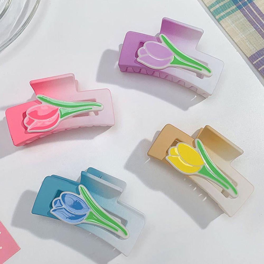 Kẹp Tóc Càng Cua Lớn Hình Hoa Dễ Thương Thanh Lịch Cho Nữ VANES1