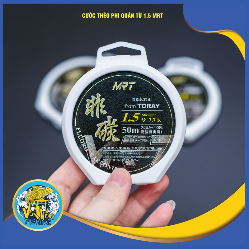 Dây Cước Thẻo Câu Đài Carbon Chất Lượng Cao PHI QUÂN MRT (50m) - Vũ Môn Fishing