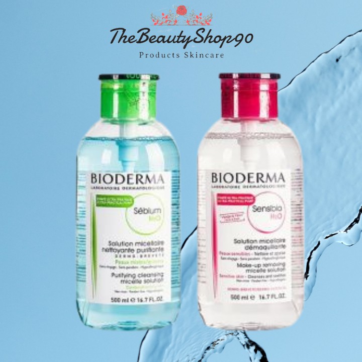 [CHUẨN AUTH] Nước Tẩy Trang Bioderma Bản Nắp Nhấn, Nắp Bật 500ml