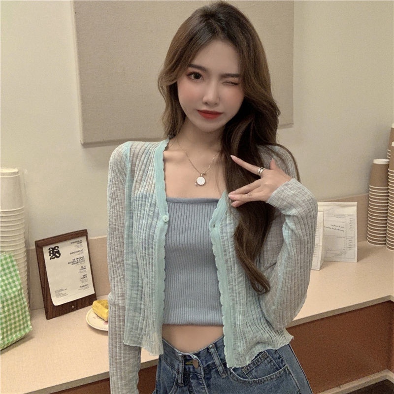 Summer Fashion Women's Summer Fashionable Summer Women's Cardigan Long Sleeve Sunscreen Sunscreen Thin Fabric 2021 | BigBuy360 - bigbuy360.vn