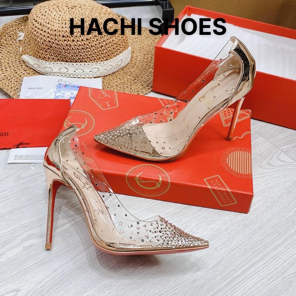 GIÀY CAO GÓT ĐÁ HOA MẶT TRỜI HÀNG QC LOẠI 1 ( fulbox- kèm ảnh thật) 1249-S85