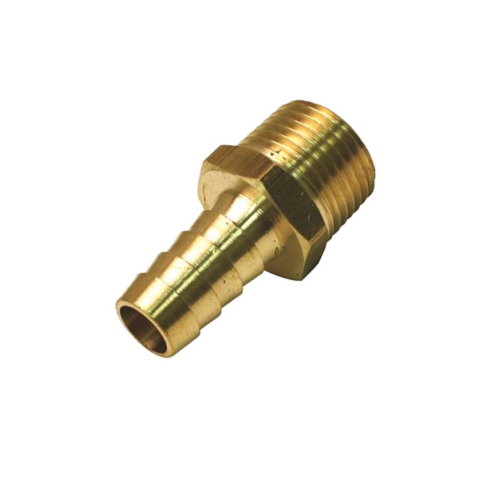 Nối co đuôi chuột ren ngoài 13mm, đầu ra nối ống 8-10mm