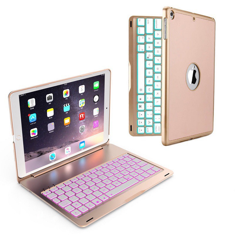 7 Color Backlit Bluetooth Keyboard Smart Case Stand Cover For iPad Pro 10.5 inch