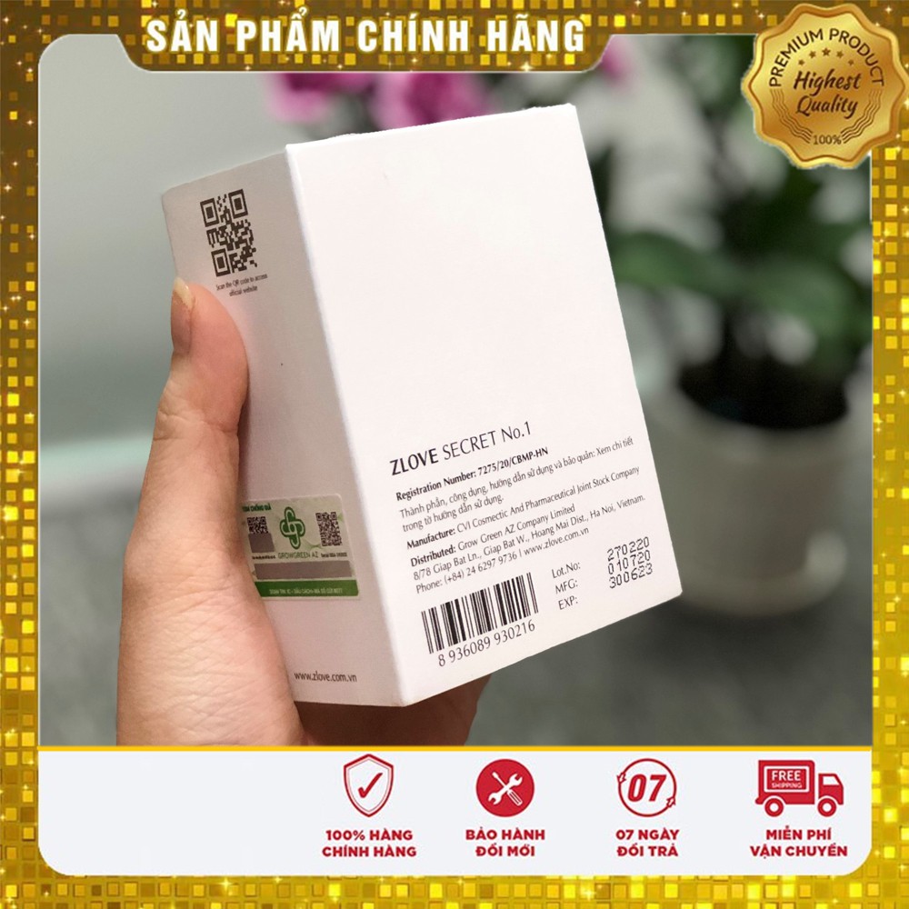 Zlove Serect No.1 Nước Hoa Vùng Kín Nữ Giới Hương Thơm Nồng Nàng Mê Hoặc Khử Mùi Đánh Thức "Xuân Sang" Dung Tích 5ml