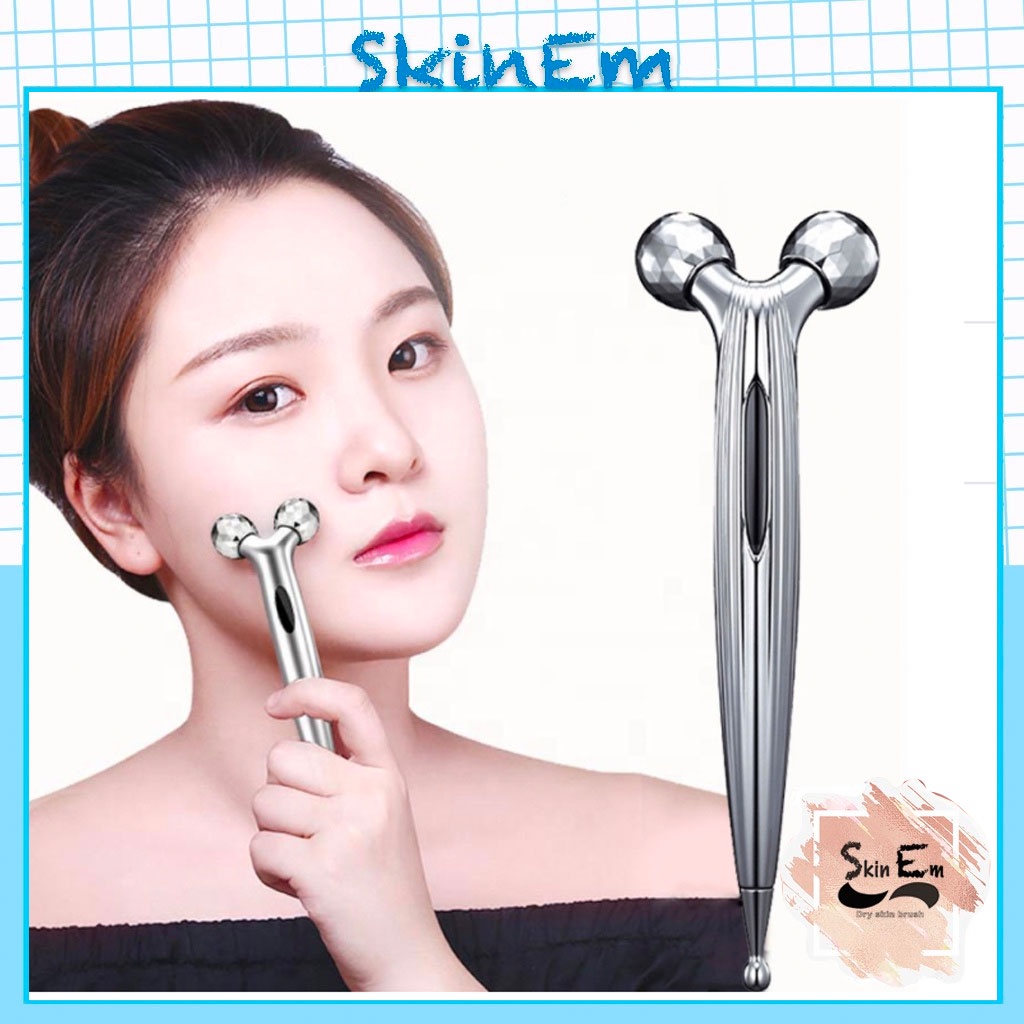 CON LĂN MASSAGE MẶT 3D INOX CAO CẤP TẠO CẰM VLINE