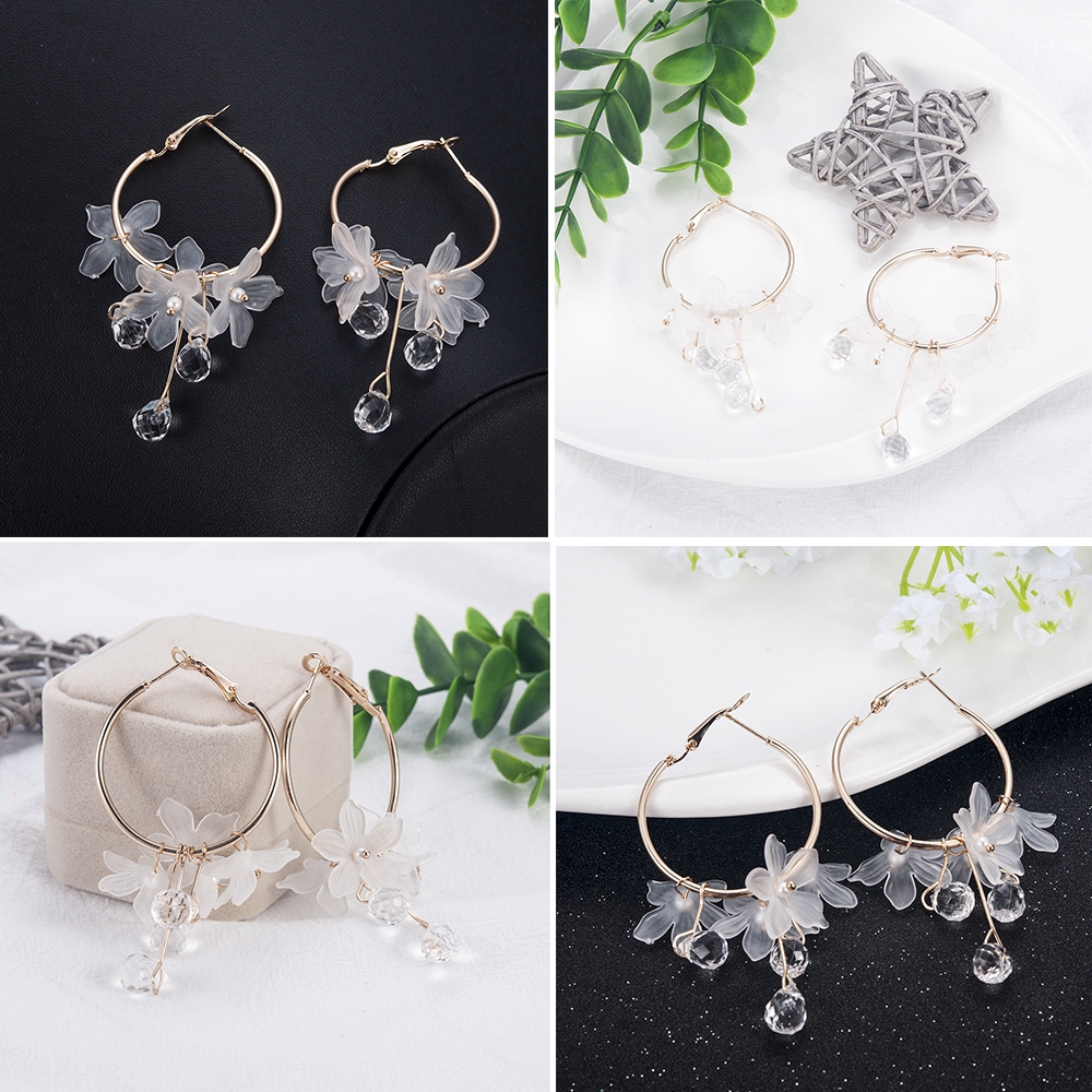 Hoa tai dáng dài thời trang Hàn Quốc mới cho nữ