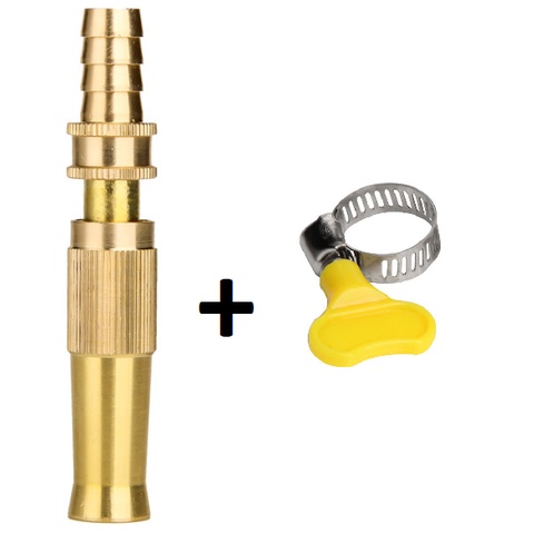 Đầu vòi xịt tăng áp lực nước mini .Vòi xịt nước tăng áp đa năng bằng đồng tưới cây rửa xe cực mạnh kèm đai siết ống