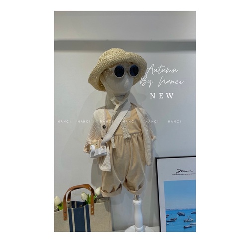 Áo khoát muslin trơn Nanci room