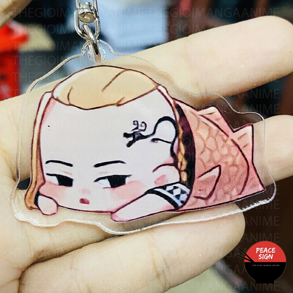 (mica trong acrylic)  Móc khóa TOKYO REVENGERS ver BÁNH CÁ Kịch Trường Của Takemichi anime chibi xinh xắn