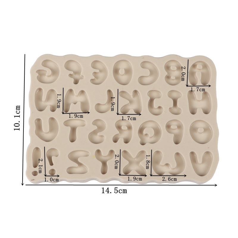 1 Khuôn Silicone Làm Bánh Hình Chữ Cái Tiếng Anh Sáng Tạo