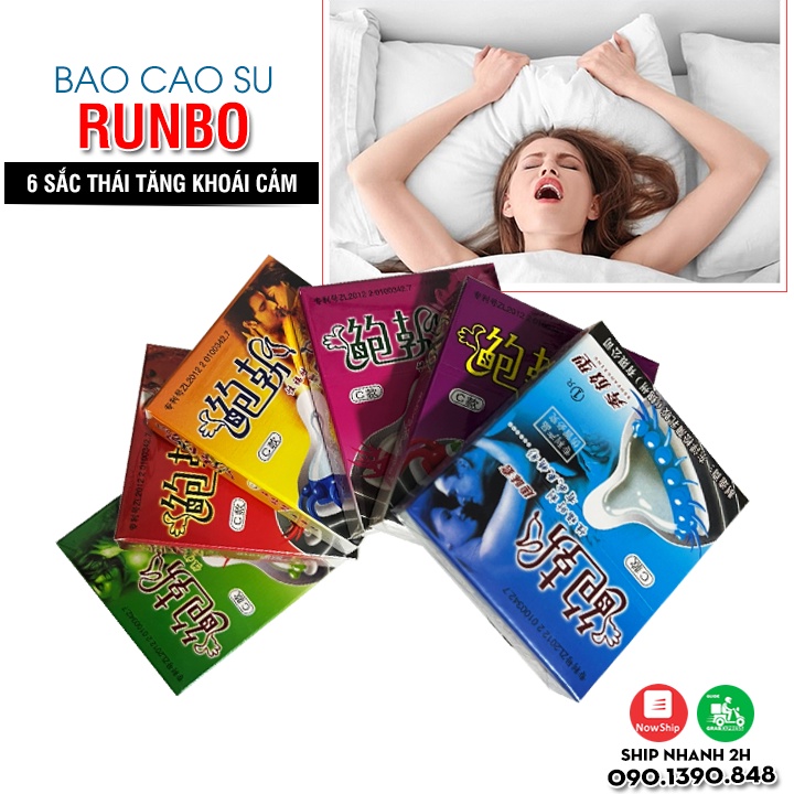 Bao Cao Su Gân Gai Runbo (Hộp 1C) – Dòng Bcs Gai Bi Kích Thích Tột Đỉnh & Cho Nàng Chạm Đỉnh Khi Yêu