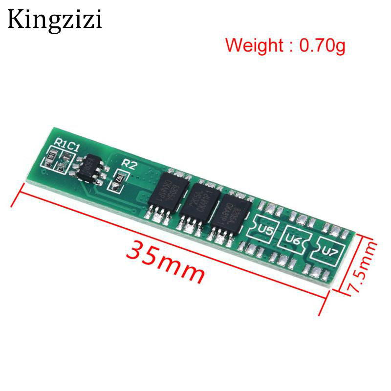 Bảng mạch bảo vệ 1S 7.5A 10A 15A 3.7V LI-ION 3 4 6MOS BMS PCM cho pin Lithium Lion 18650