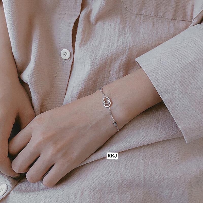 lắc tay nữ Bạc ta sang chảnh , sáng bong , giá rẻ - Vàng Bạc Khải Khải