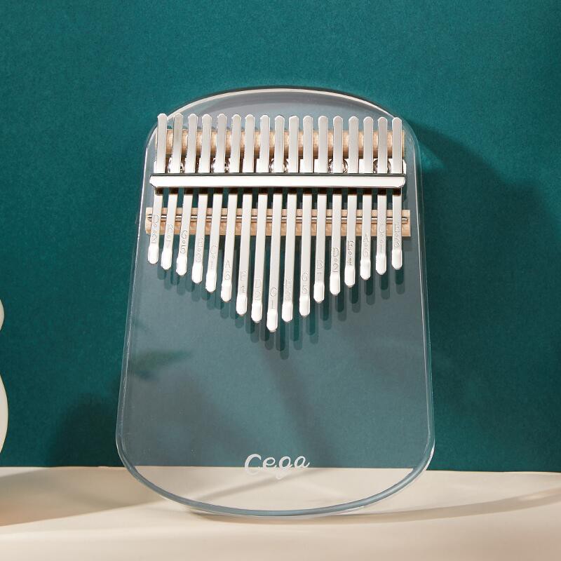 Đàn kalimba 17 phím trong suốt CỔ TÍCH CEGA111529-JK62 D0ầy đủ phụ kiện, âm chuẩn, thiết kế trong suốt cổ tíc