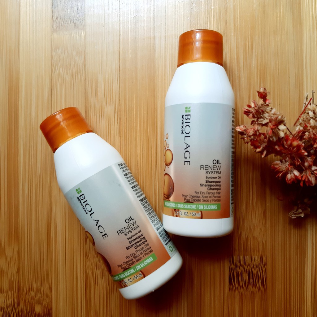 [MINISIZE] Combo Dầu Gội, Xả Tinh Đậu Nành Biolage Oil Renew System Shampoo & Conditioner mini [beNineteen]