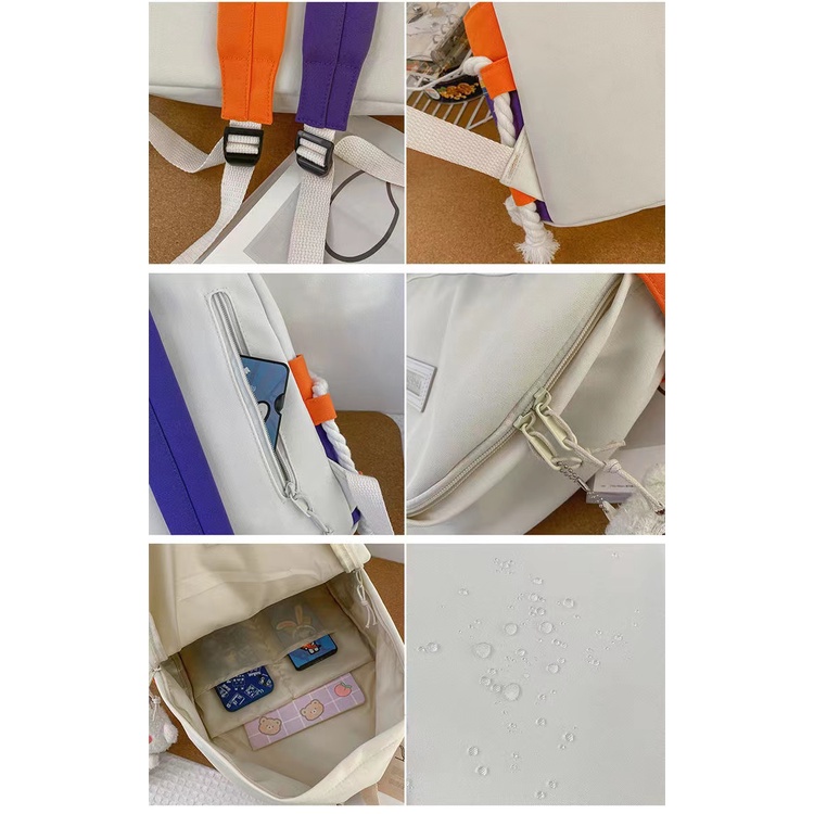 Balo Đi Học/Du Lịch Màu Sắc Dễ Thương Cho Nữ