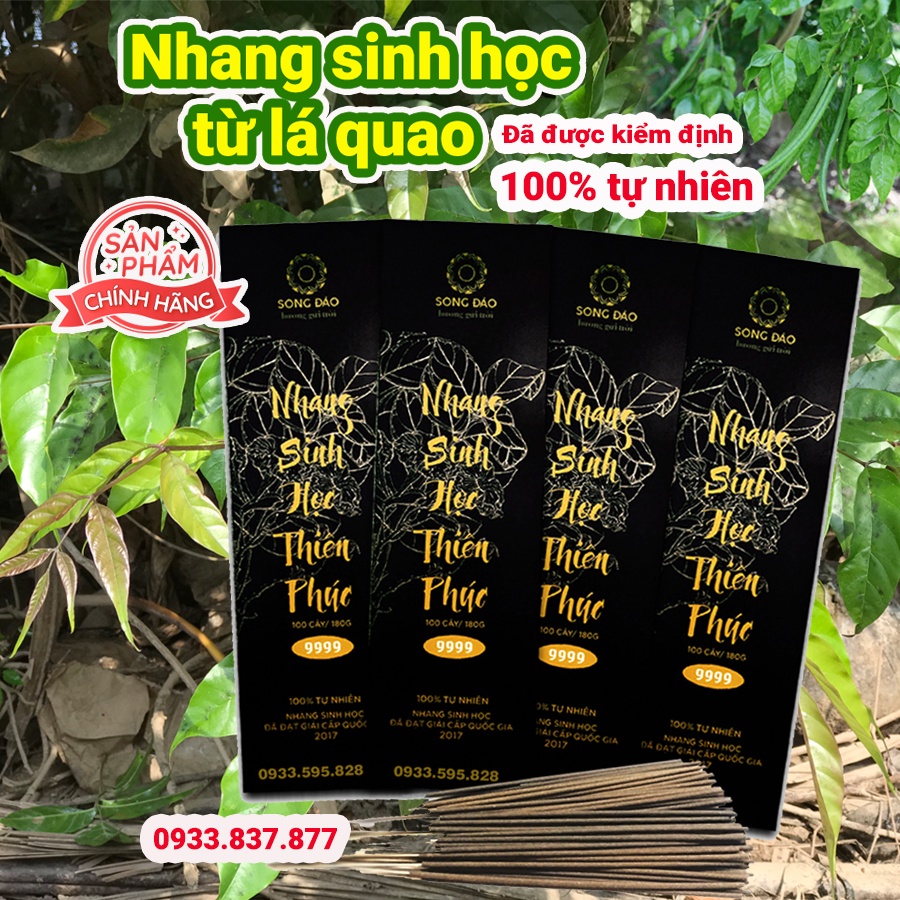 Nhang sinh học từ lá quao 2 công dụng thờ cúng và xua muỗi - Nhang sạch 100% đã được kiểm định.