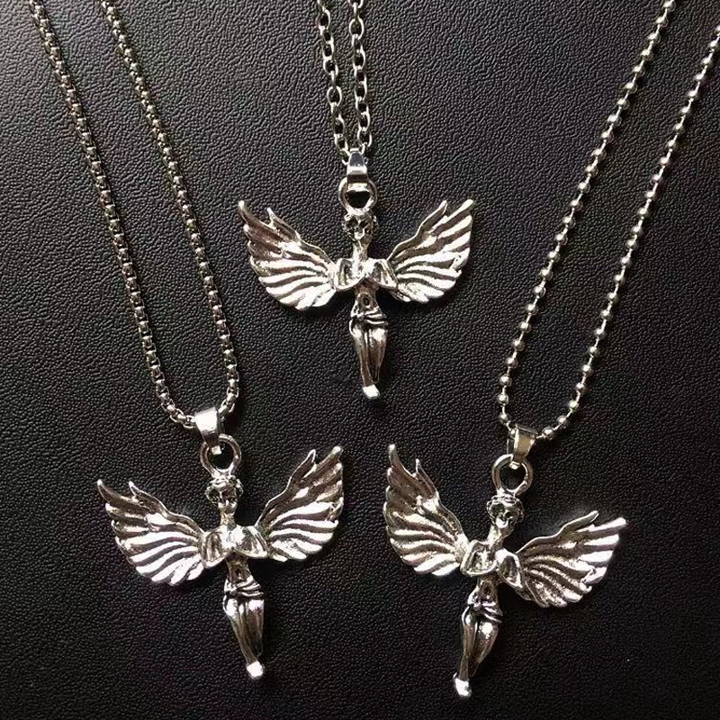 Dây Chuyền Mặt Đôi Cánh Thiên Thần Phong Cách Hip Hop | BigBuy360 - bigbuy360.vn