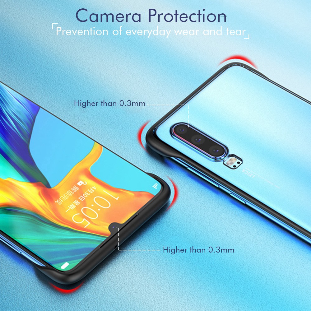Cho Huawei P60 Pro P50 Pro P40 Pro Plus P30 Pro P20 Pro Mate 20 Pro 20X Ốp Điện Thoại Cứng Không Viền