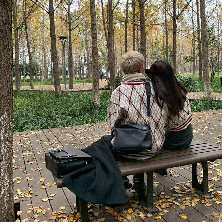 Áo Sweater Dệt Kim Hoạ Tiết Thêu Cho Các Cặp Đôi