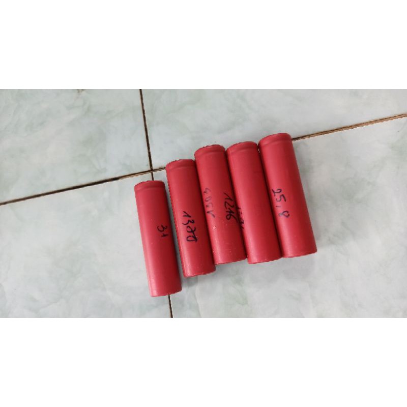 Combo 5 cell 18650 Sanyo đầu hồng
