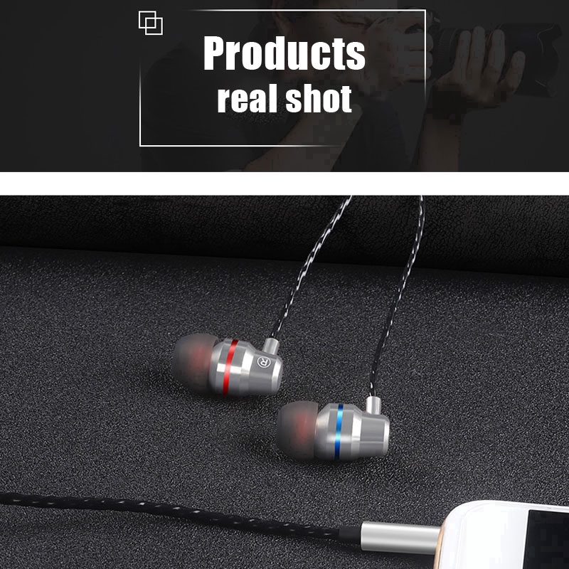 Tai nghe có dây VANSEN hiệu ứng âm thanh 9D siêu trầm giắc cắm 3.5mm thông dụng cho Android