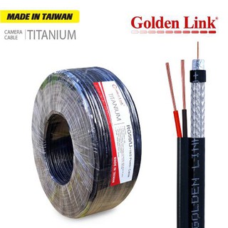 Cuộn 100M cáp camera đồng trục liền nguồn Golden Link RG59U+2C