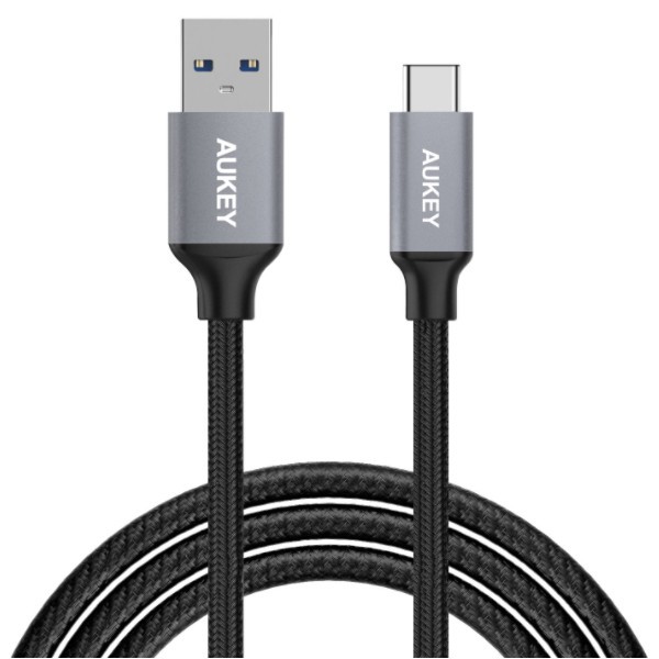 Cáp AUKEY TYPE C Bọc dù - siêu bền chắc
