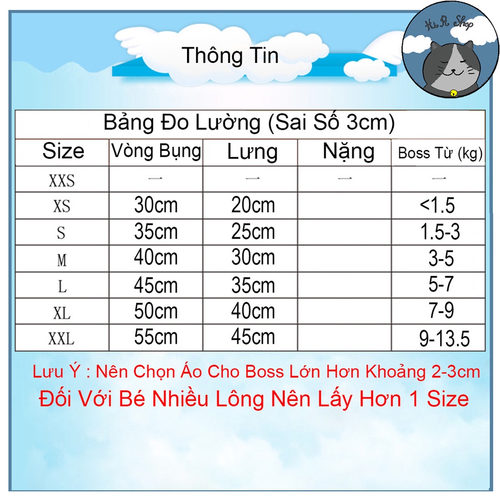 [FULLSIZE] Áo Yếm Thiết Kế Xinh Xắn Cho Thú Cưng Áo Mùa Hè Cho Chó Mèo