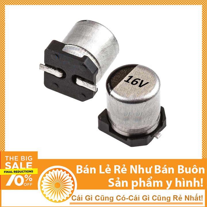 Tụ Nhôm 16V Chân Dán