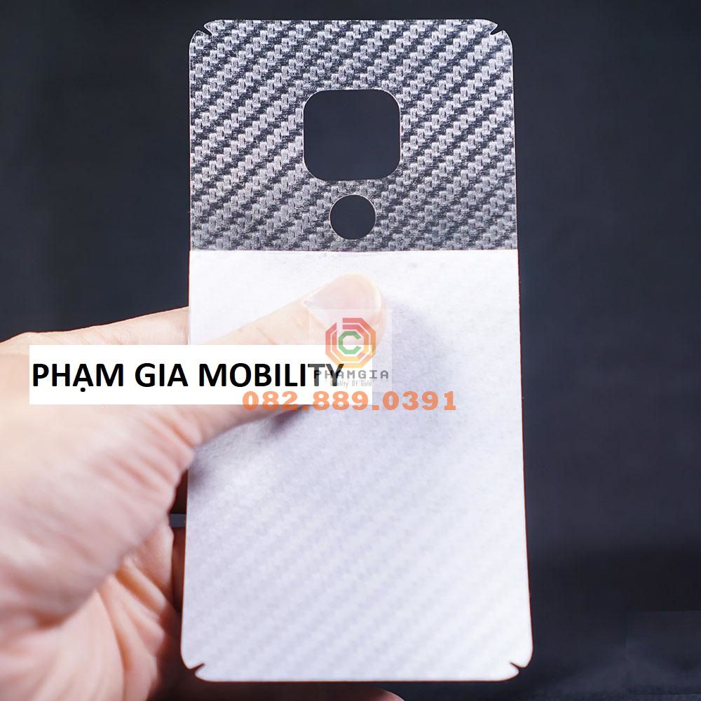 Miếng dán mặt lưng skin carbon Huawei Mate 9 Lite/ Mate 20/ Mate 20 Pro/ Mate 30 Pro