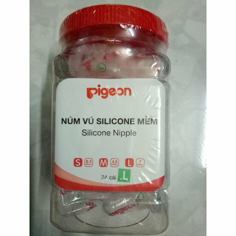 Núm ty pigeon cổ hẹp hủ 24 cái