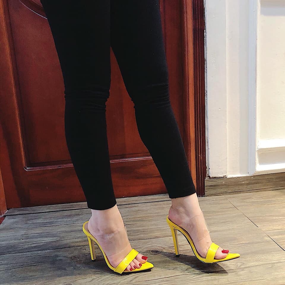 Dép nhị trong mũi nhọn gót cao 7 f D