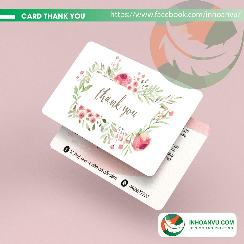 IN CARD CẢM ƠN CHO CÁC SHOP THƯƠNG MẠI ĐIỆN TỬ