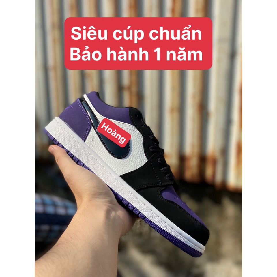 (Bảo hành 1 năm) Tím đen cổ thấp - Phiên bảo cao cấp