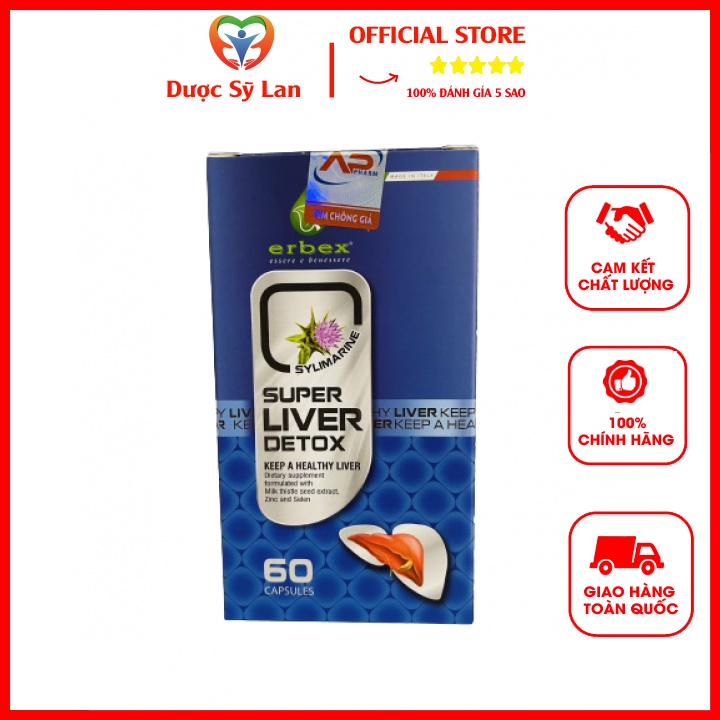 Viên Uống Bổ Gan Giải Độc Gan - Super Live Detox- 60 Viên