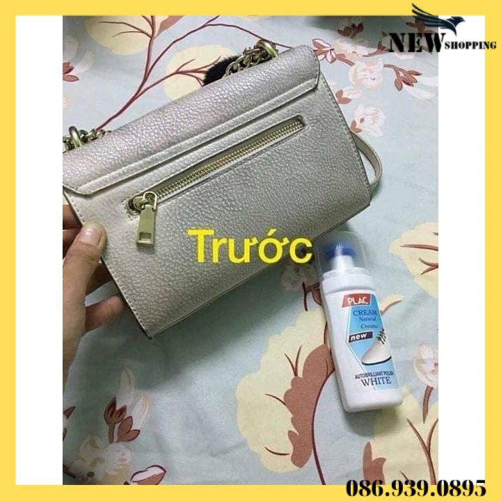Nước Lau Giày, Lọ Đánh giầy, PLAC CREAM, có đầu chà, Túi Xách An Toàn