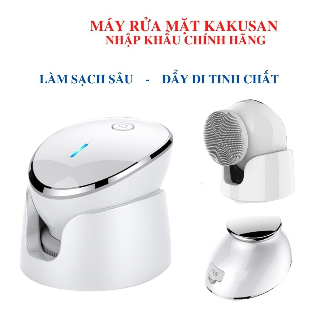 ❤Chính hãng❤ Máy rửa mặt đa năng cao cấp Kakusan ❤ 2 in 1 làm sạch và đẩy di tinh chất