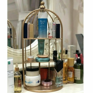 kệ lồng chim đựng mỹ phẩm, nước hoa