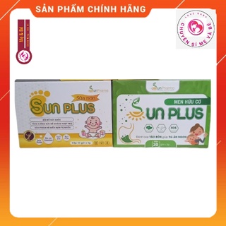 Combo Men Hữu  Cơ Sunplus + Sữa Non Sunplus Dùng cho Trẻ Biếng Ăn, Chậm Hấp Thu, Chậm Tăng Cân, N