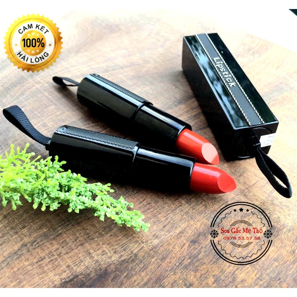 Son Gấc Mẹ Thỏ - Sáp Rút Lipstick Handmade - Son Sáp Lì - Không Chì