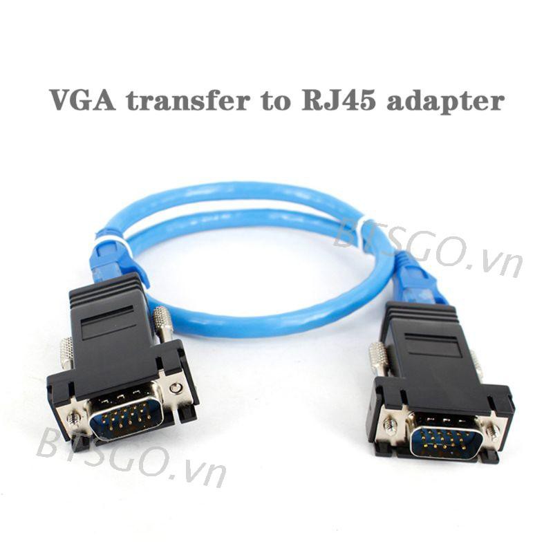 Bộ Chuyển Đổi Vga Sang Lan Cat5 Cat5E / 6 Rj45