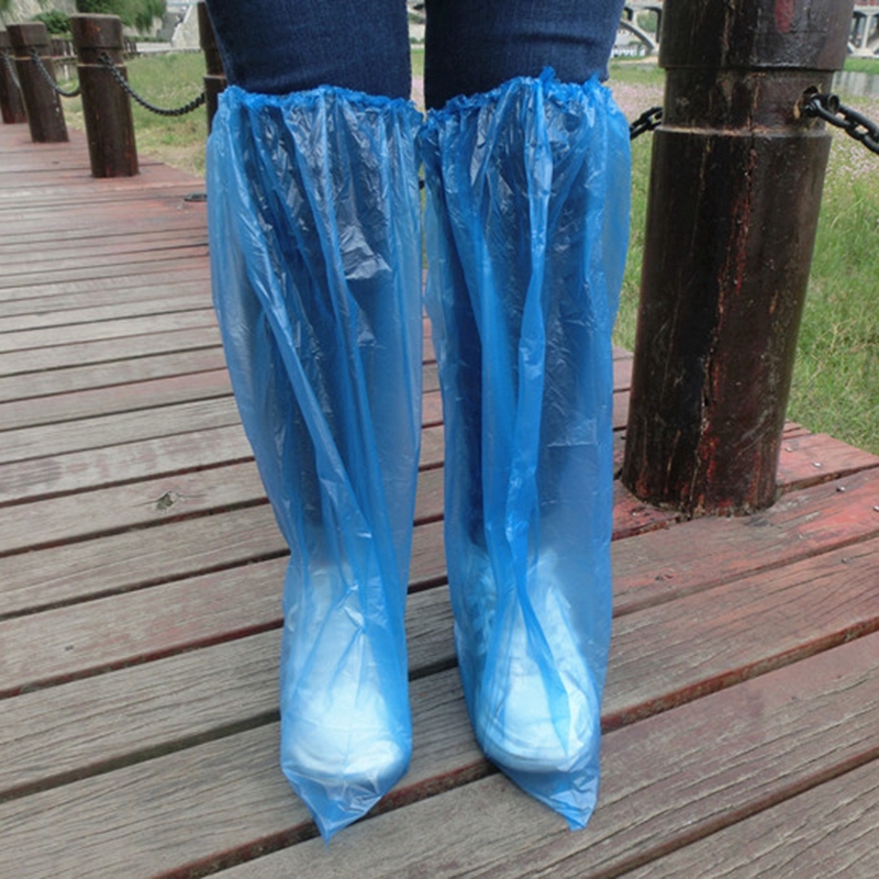 Bọc giày đi mưa bằng nhựa chống thấm nước chống trượt tiện lợi